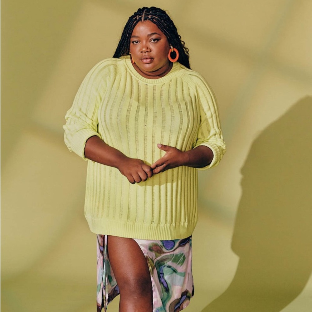 GABRIELLA KAREFA-JOHNSON x TARGET Women's Lime Green Sweater